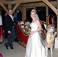 Christmas Wedding co-ordinated by Linda Palmer, Professional Lady Toastmaster and Master of Ceremonies