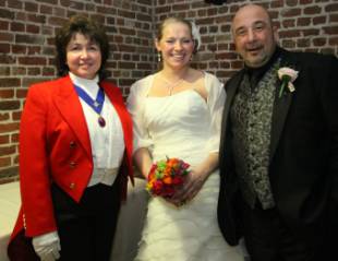 Kelly and Pan, Bride and Groom with Essex Professional Lady Toastmaster